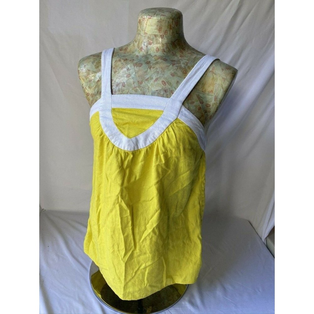 Banana Republic Womens Top XS Yellow Solid Blouse